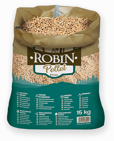 worek pelletu opałowego Robin do kupienia w Gozdnicy lub sklepie internetowym